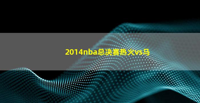 2014nba总决赛热火vs马刺(nba2013热火vs马刺)