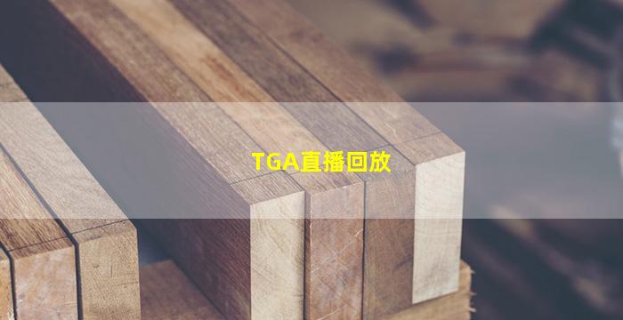 TGA直播回放